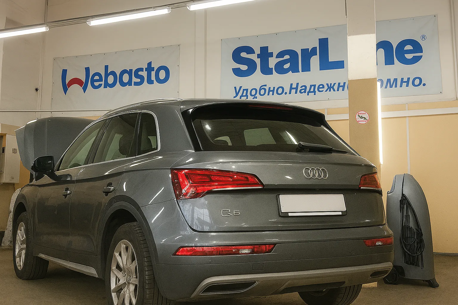 Установка Webasto c GSM модулем + минитаймер на Audi Q5 - фото и описание выполненых работ