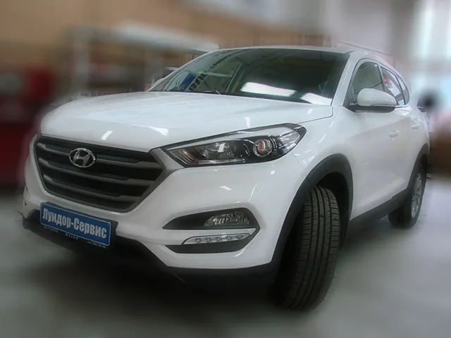 Установка автосигнализации с автозапуском Pandora 3945 на Hyundai Tucson