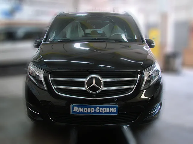 Установка автосигнализации на Mercedes V class + подключение к штатному отопителю