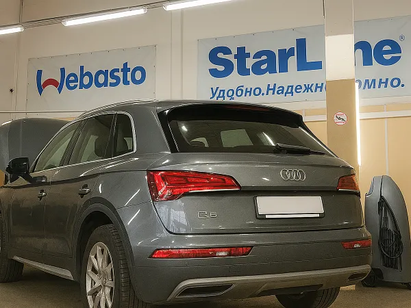 Установка Webasto c GSM модулем + минитаймер на Audi Q5