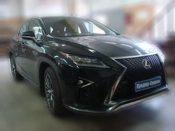 Установка автосигнализации Pandora с бесключевым запуском и замком капота на Lexus RX — фото 1