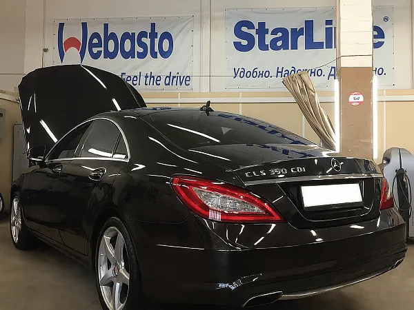 Установка Webasto (Вебасто) с ​FanControl-GSM на Mercedes-Benz CLS