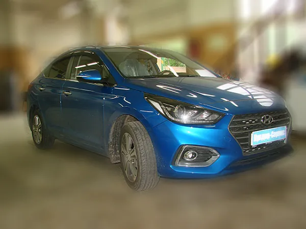 Установка автосигнализации с запуском Starline A93 2CAN-2LIN на Hyundai — фото 1
