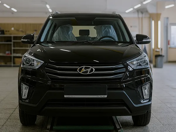 Установка на Hyundai Creta Pandora 9X с запуском + головное устройство