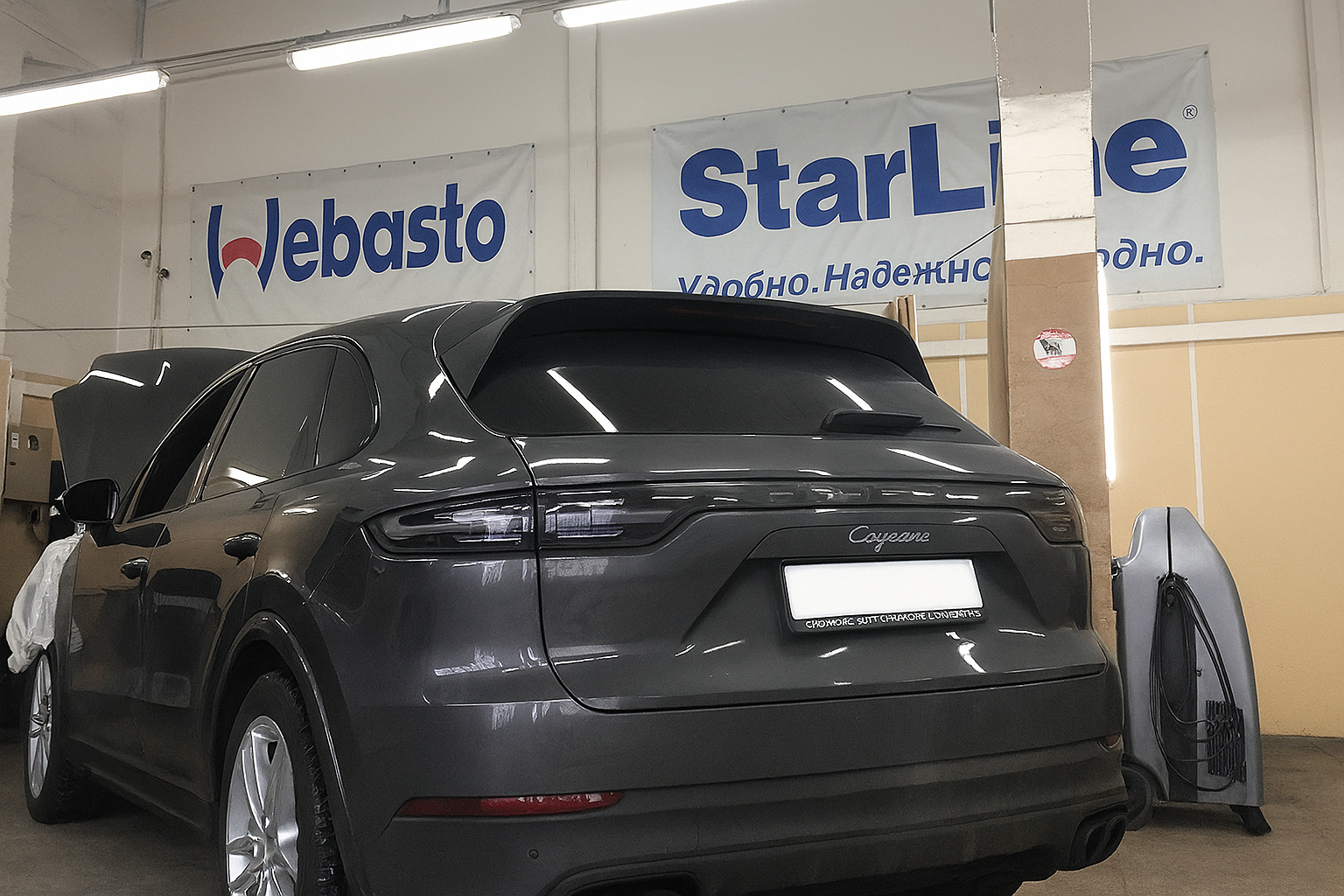 Установка Webasto TT Comfort+ дизель на Porsche Cayenne III - фото и описание выполненых работ