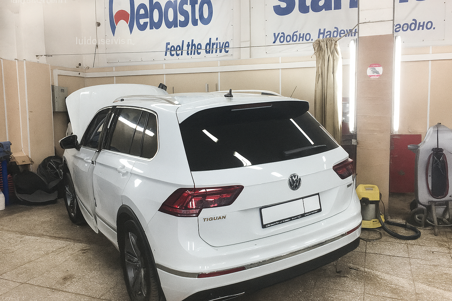 Установка  Webasto Thermo Top Comfort+ на Volkswagen Tiguan II - фото и описание выполненых работ