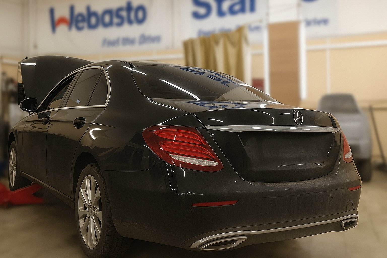 Установка Webasto c GSM модулем на Mersedes E class W213 - фото и описание выполненых работ