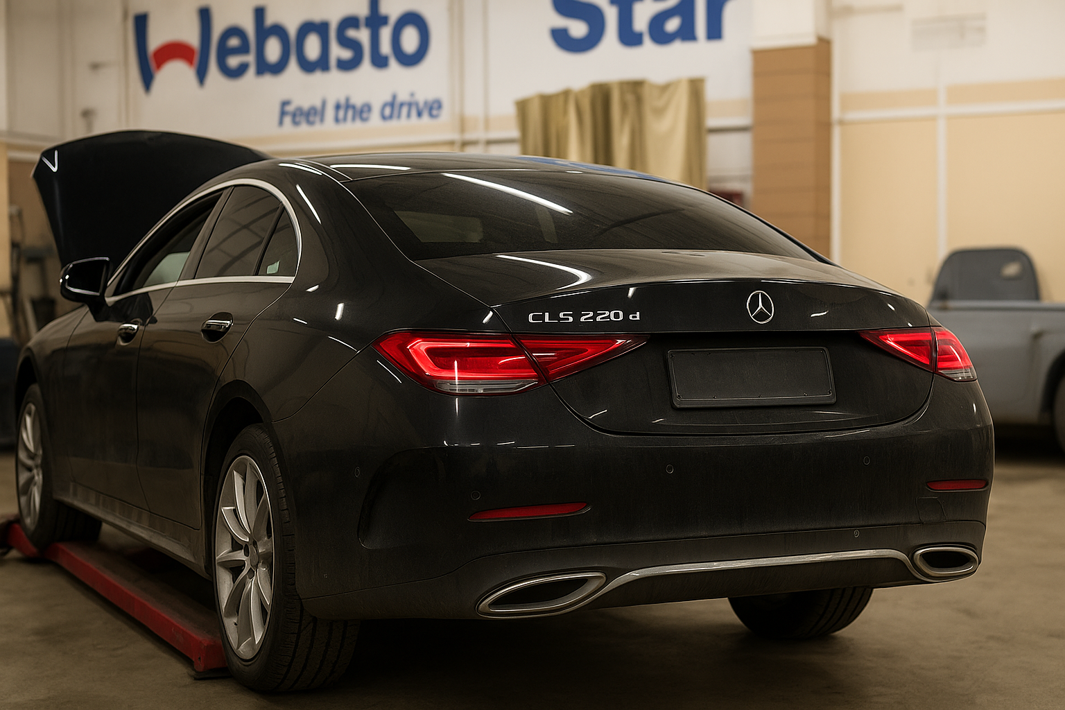 Установка Webasto TT Comfort на Mercedes CLS - фото и описание выполненых работ