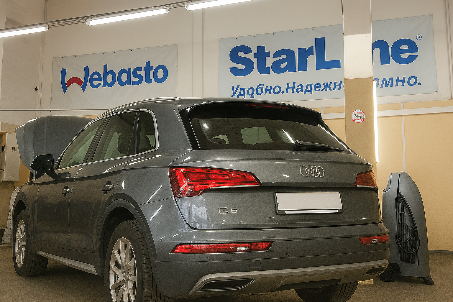 Установка Webasto c GSM модулем + минитаймер на Audi Q5 - фото и описание выполненых работ