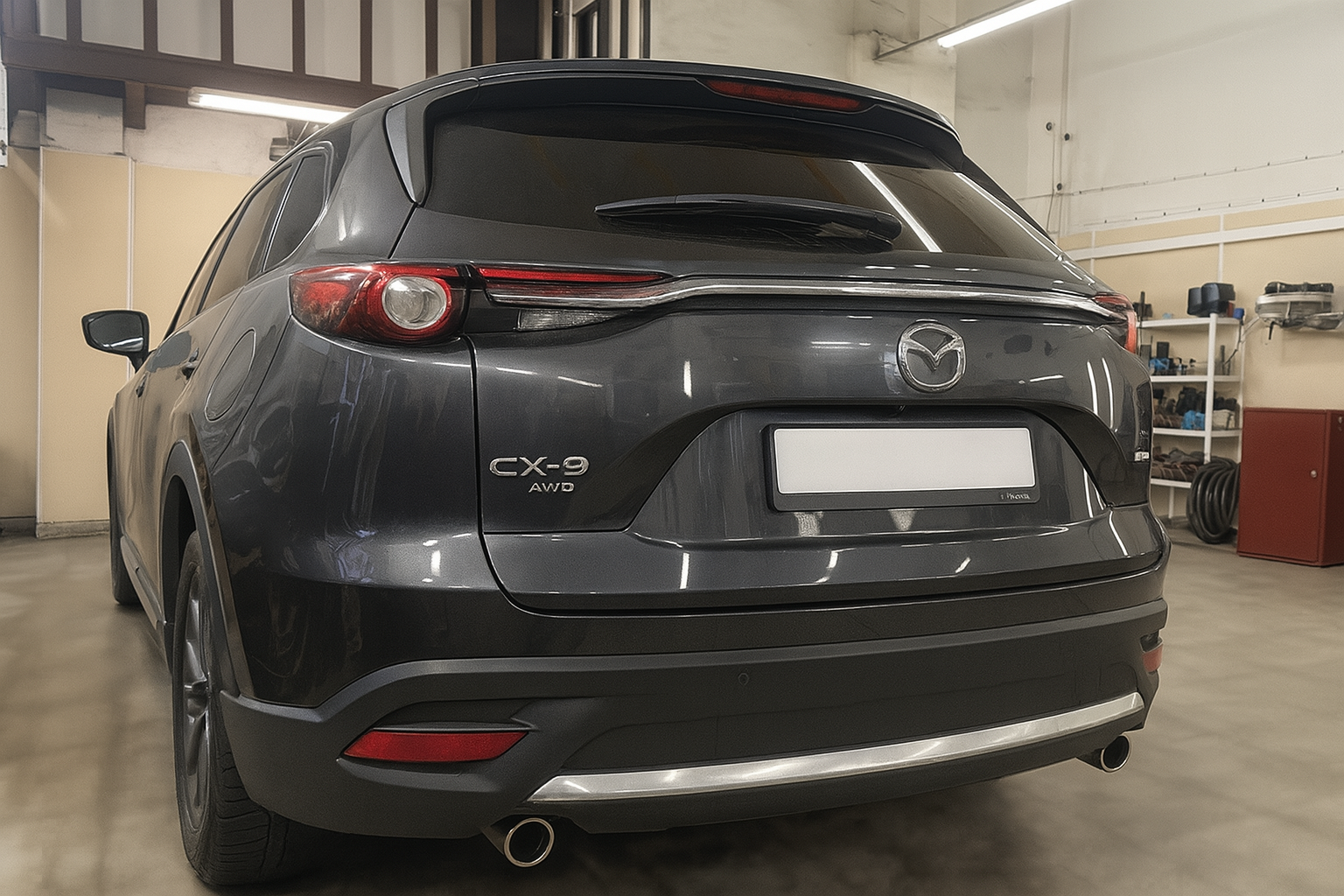 Установка сигнализации Pandora DXL 4710 на автомобиль Mazda CX9 - фото и описание выполненых работ