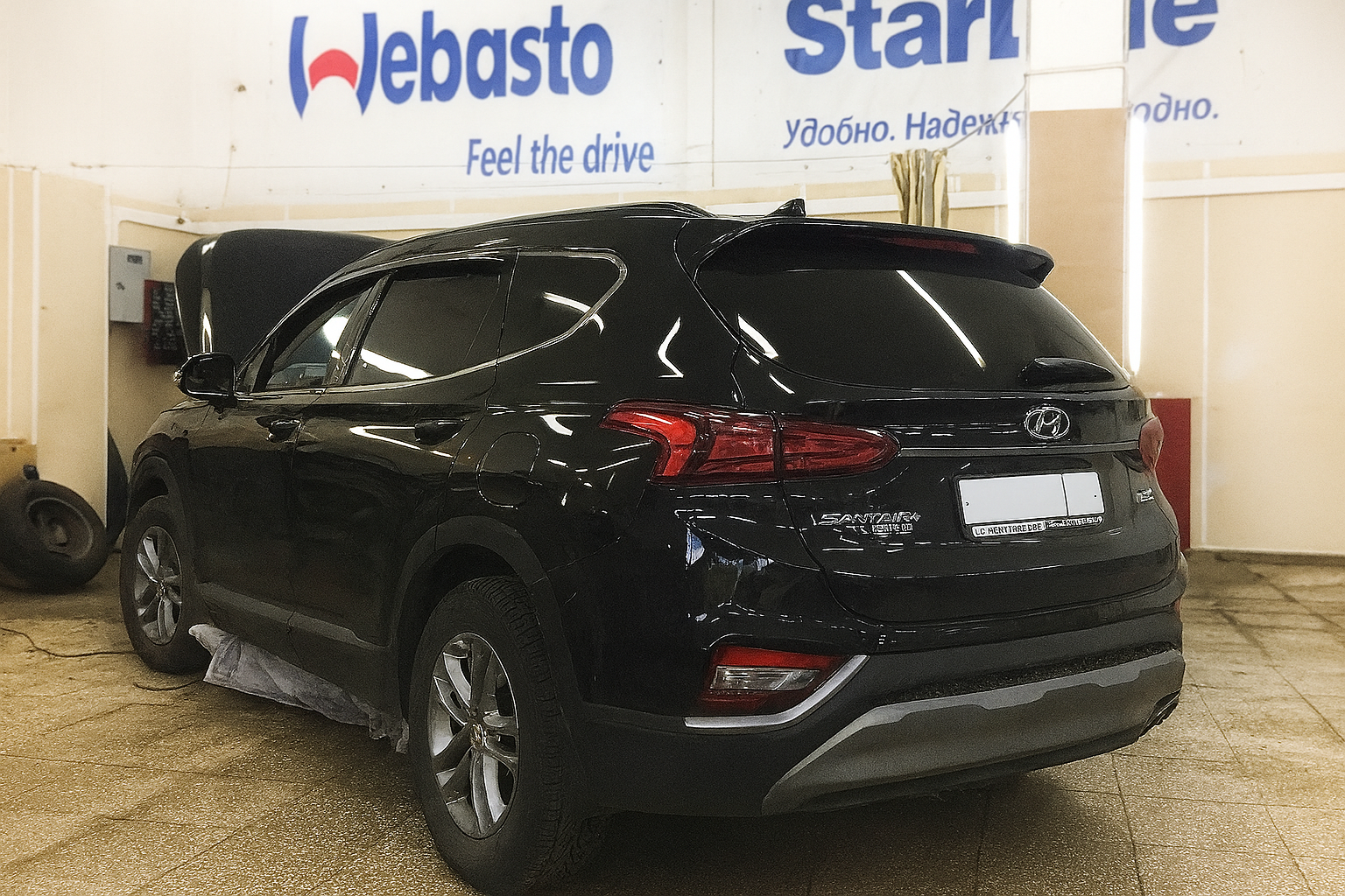 Установка  Webasto Thermo Top Comfort+ на Hyundai Santa Fe III - фото и описание выполненых работ