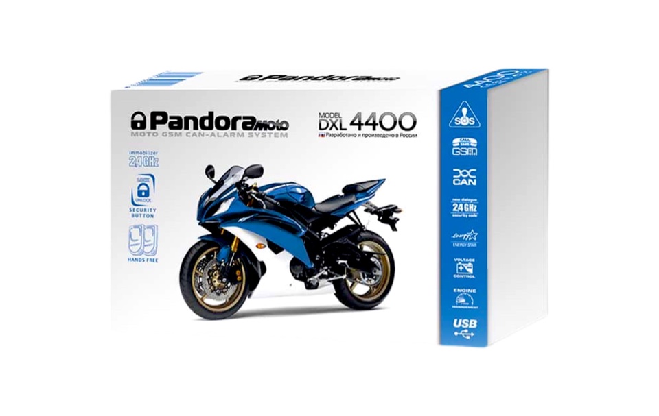 Pandora DXL 4400 Moto Мотосигнализации Pandora