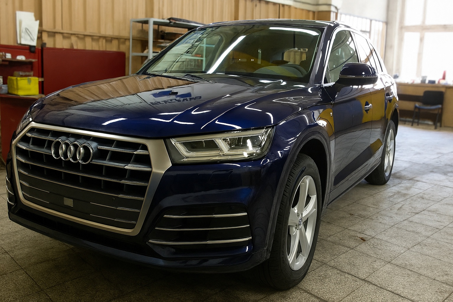 Установка GSM сигнализации Призрак на Audi Q5 - фото и описание выполненых работ