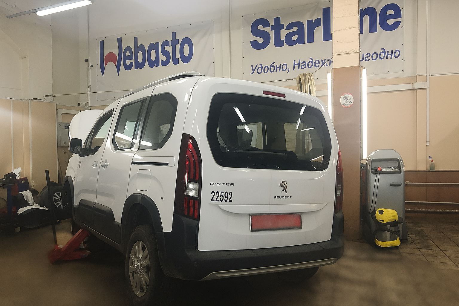 Установка Webasto Thermo Top Start на Peugeot Rifter - фото и описание выполненых работ