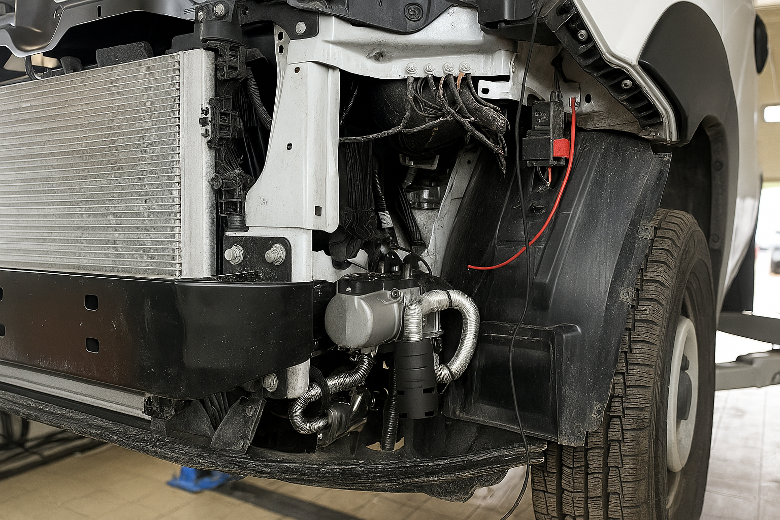 Установка предпускового подогревателя Webasto Thermo Top Comfort+ Дизель на Fiat Ducato - фото и описание выполненых работ