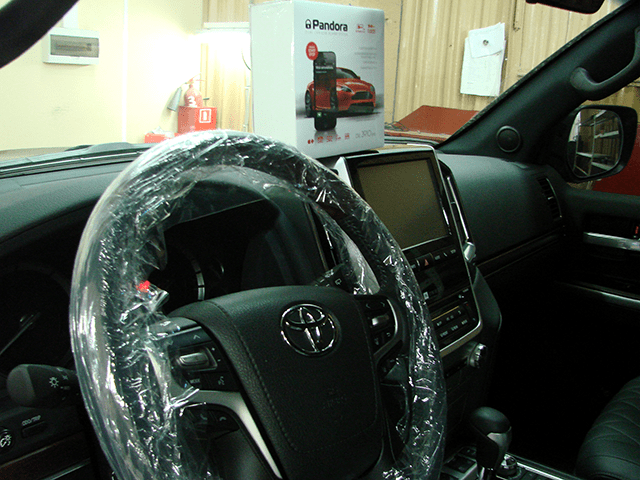 Установка автосигнализации на Toyota LC200
