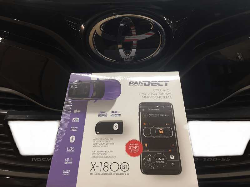 Установка Pandect 1800 BT на Toyota Camry 2019 г.в - фото5