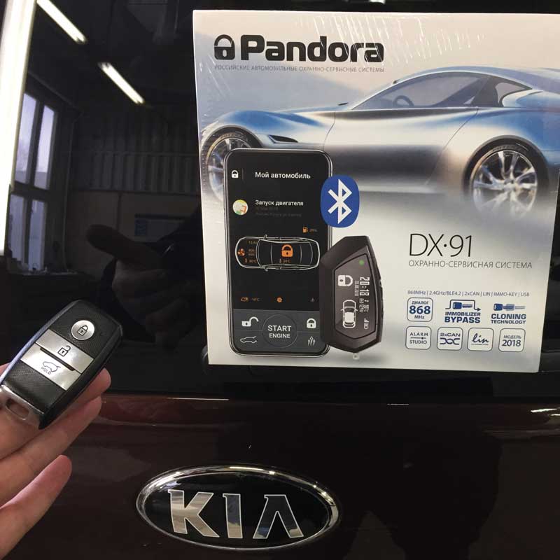 Установка автосигнализации с установкой Pandora DX 91 на Kia Soul Установка автосигнализации с установкой Pandora DX 91 на Kia Soul