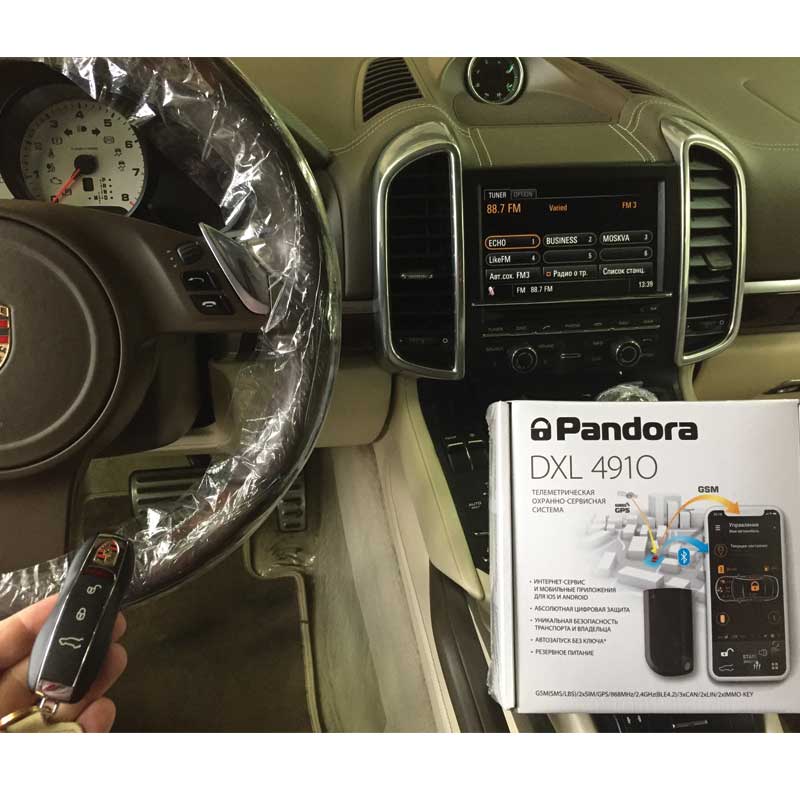 Установка на Porsche Cayenne 2 поколения, Pandora DXL 4910 с реализацией автозапуска. Установка на Porsche Cayenne 2 поколения, Pandora DXL 4910 с реализацией автозапуска.