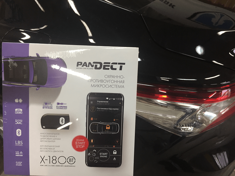 Установка Pandect 1800 BT на Toyota Camry 2019 г.в - фото3