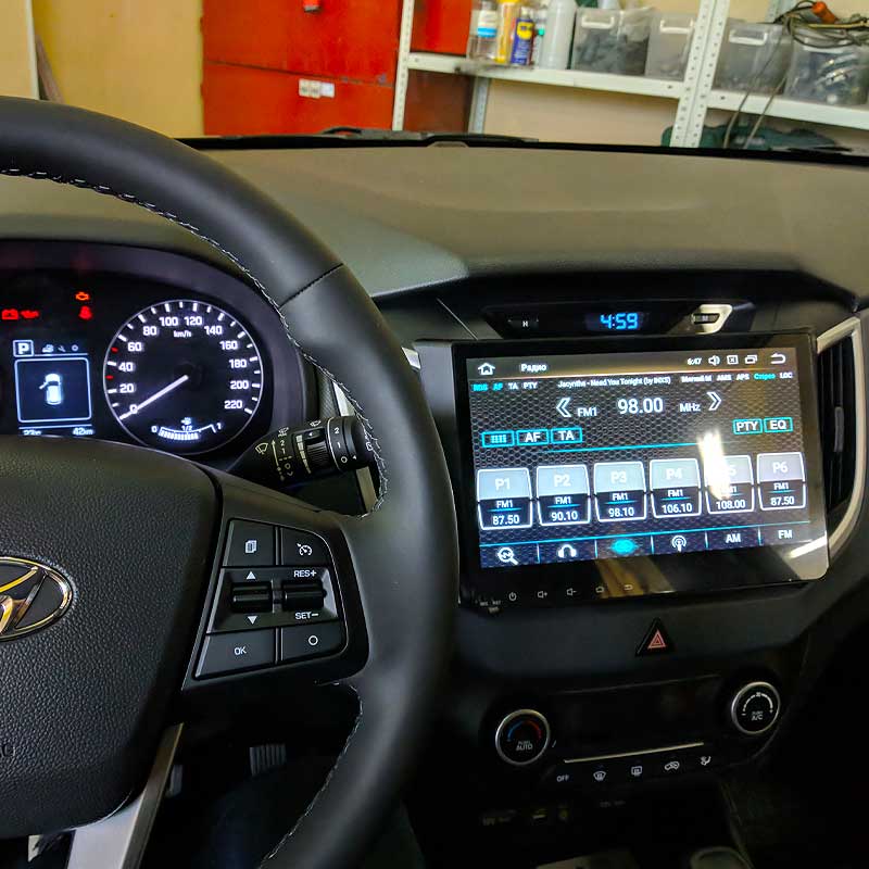 Hyundai Creta установка pandora 9x и головного устройства