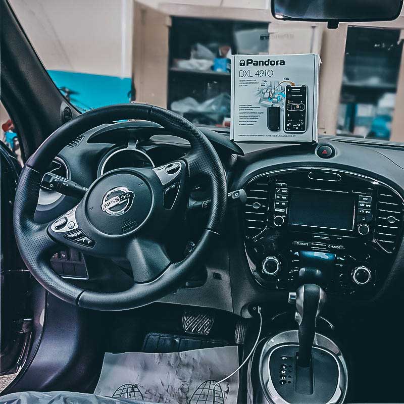 Установка автосигнализации Pandora 4910 с безключевым автозапуском на Nissan Juke Установка автосигнализации Pandora 4910 с безключевым автозапуском на Nissan Juke