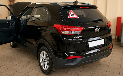 Замок КПП + капот GearLock на Hyundai Creta