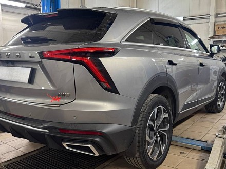 Установка бесштыревого замка Fortus на HAVAL F7 (2024)