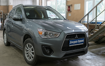 Установка механического замка Fortus на коробку Mitsubishi ASX