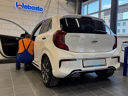 Установка автосигнализации Призрак 8L Smart с автозапуском на Kia Morning